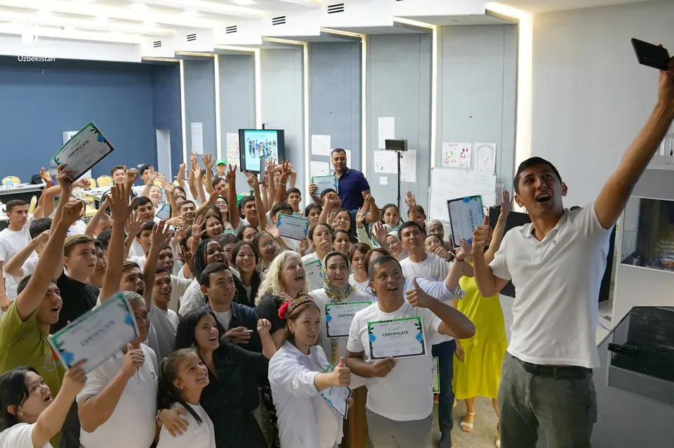 The first cohort of Young Climate Champions at our training camp, August 2024.
