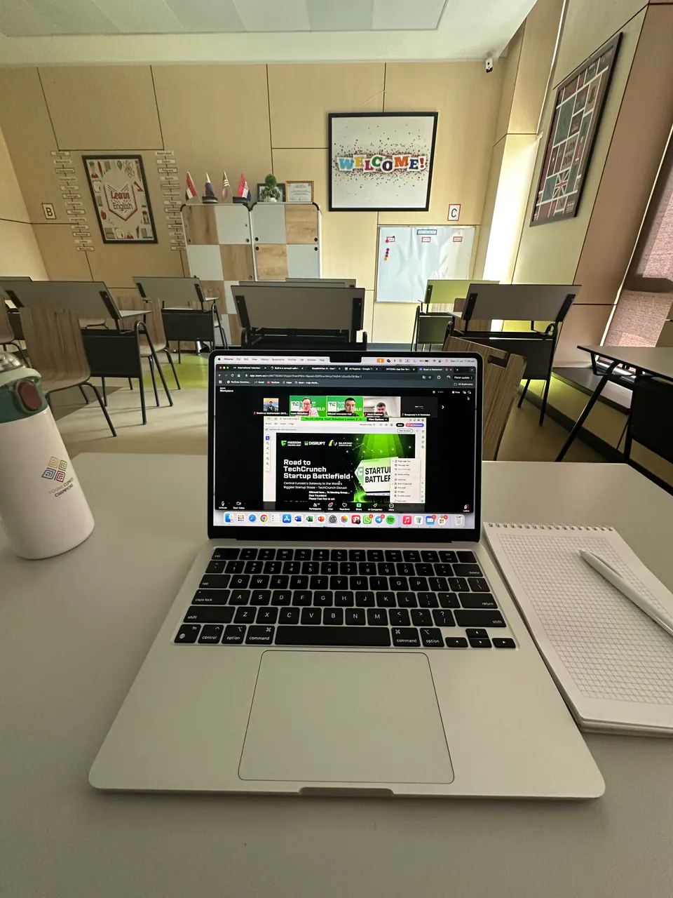 Pitching INTEGRA to investors online.