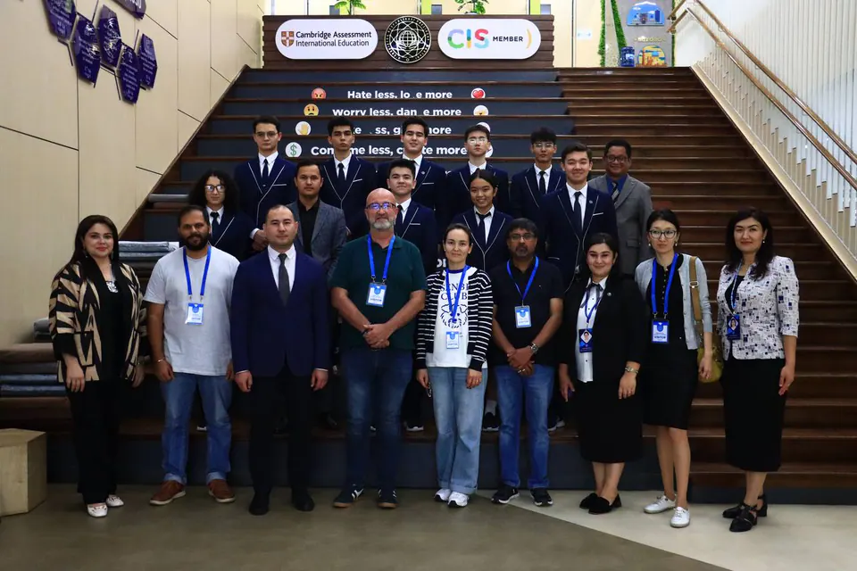 Welcoming representatives of the Council of International Schools (CIS) and guiding them through their visit.