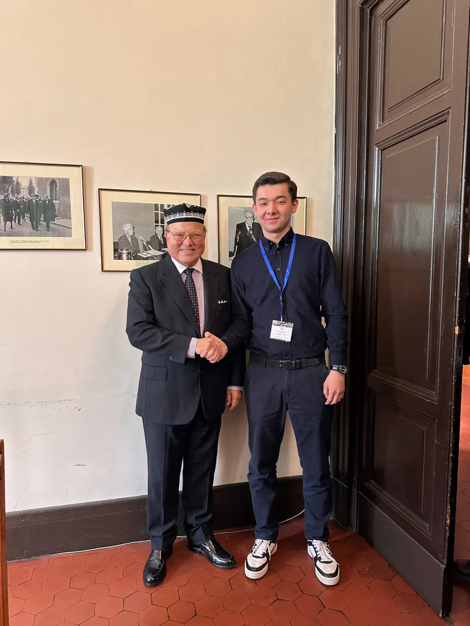 With Ambassador Emilio Iodice, who later became NextGen Diplomats’ honorary advisor.