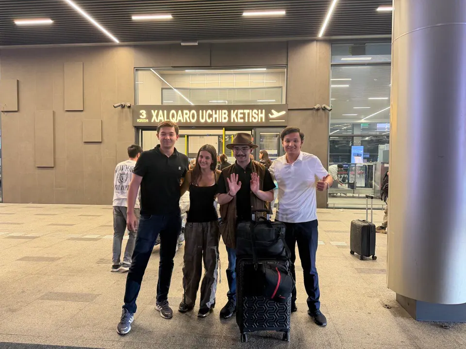 Seeing our international guests off at the airport.